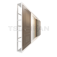 horizontal sliding door display frame push pull display cabinet door sample for showroom display stands
