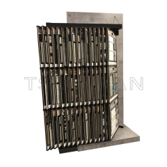 New Design Exhibition Hall vertical mosaic flip display rack-MF015