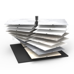 2023 Design High Quality Steel Quartz Stone Tile Sample Desktop Show Rack-SG048