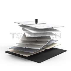 2023 Design High Quality Steel Quartz Stone Tile Sample Desktop Show Rack-SG048