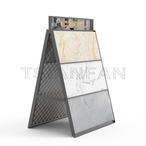 Outdoor A Frame Porcelain Paving Display Rack for Stone Tile