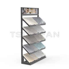 Cheap Granite Stone Sample brick metal display stand-SG901