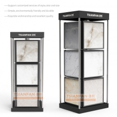  Exhibition hall home square tube rotatable display for quartz stone display cabinet-SG1012