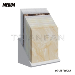 Showroom floor-to-ceiling waterfall display stand tile sample display stone display-ME004