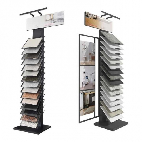 Shop display and sale of quartz stone floor stand