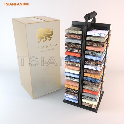 SRT016-Metal artificial stone display stand for outdoor display