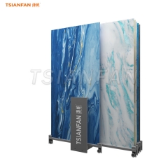 CT605-slide Porcelain tile display rack showroom sample simple display stand