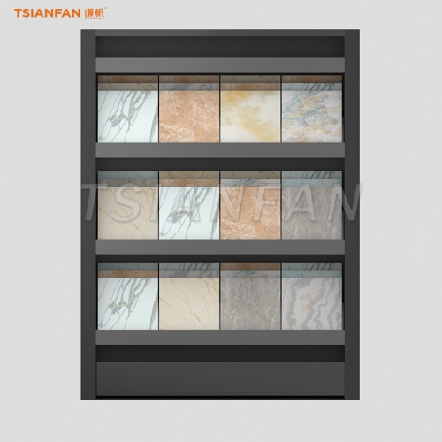 CC028-Ceramic tile display cabinet exhibition hall design floor cabinet supplier