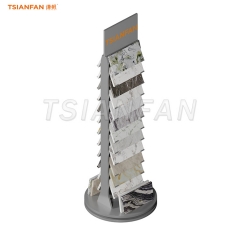 CZ015-marble look White Gray Upright Stand Granite Ramp Rack