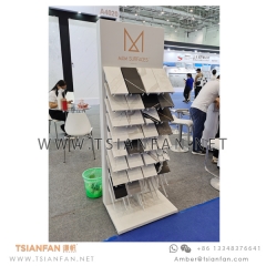 Heavy Duty Engineered Marble Porcelain Sintered Stone Sample Exhibition Display Stand