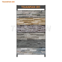 Natural cultural stone sintered stone vertical 6 slot display stand for sale-SW129