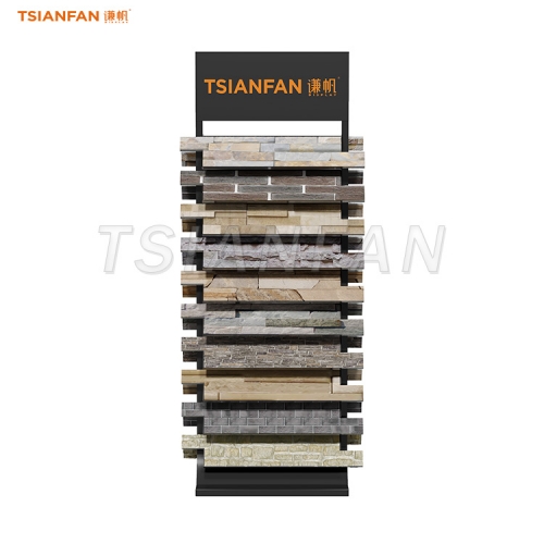 SW114-Cultural stone display stand upright bracket natural outdoor building materials