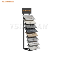 SW117-Artistic and functional stone exhibition displays cultural stone flooring rack