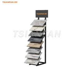 SW117-Artistic and functional stone exhibition displays cultural stone flooring rack