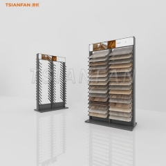 Modular wooden floor sample floor display rack showroom layout