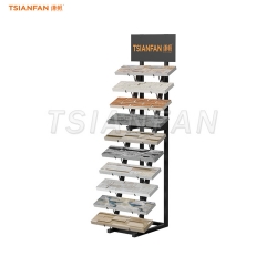 SW120-Contemporary cultural stone exhibit shelves stone display fixtures