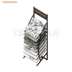 SRL043-marble natural stone sample frame outdoor floor display tower