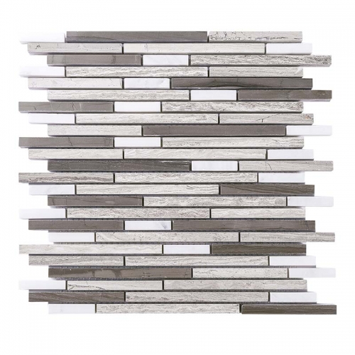 Natural Stone Marble White Tile backsplash for Bathroom Wall Designs MST01