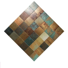 12x12 Bronze Peel and Stick Backsplash Tiles SOT107