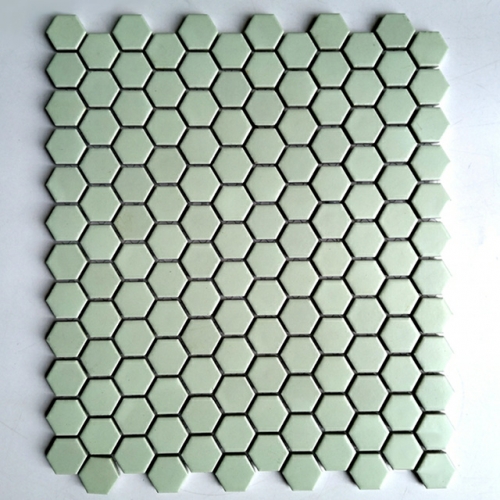 Turquoise Hexagonal Tile Porcelain Mosaic CGT013