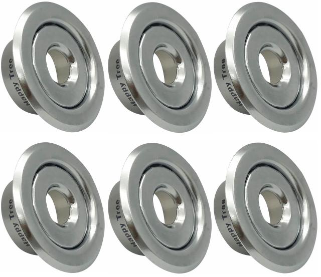 (6 Pack) 1/2&quot; Fire Sprinkler Escutcheon Chrome