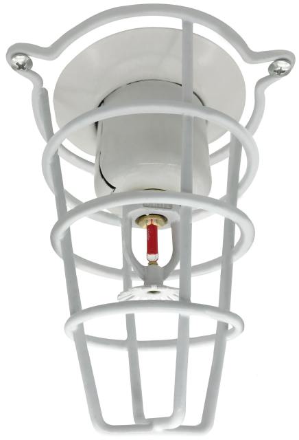 (2 Pack) Sprinkler Head Guard White 6&quot; Deep