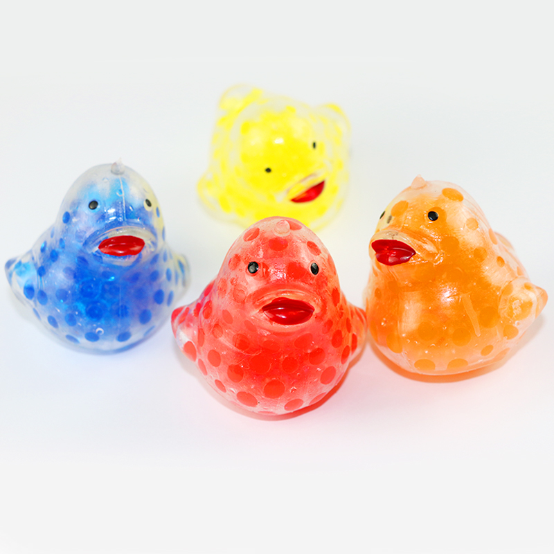 TONGLEFUN Duck Bead Ball Squeeze Toy，Water Ball，Cute Mochi Squishy Toys