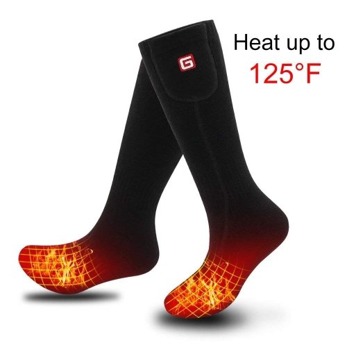 Unisex Electric Heated Sock Rechargeable Battery Foot Winter Warmer Thermal Sock