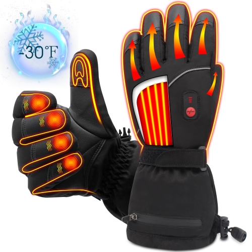 Winter Electric Heated Gloves Battery Power Heating Gloves Touchscreen Texting Warm Thermal Gloves for Hiking Skiing Hunting Hand Warmer
