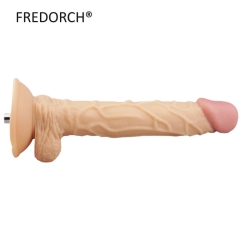 9.4'' Nude Color Long Dildo Attachment to Premium Sex Machine,Deep Inside Penetration so Easy