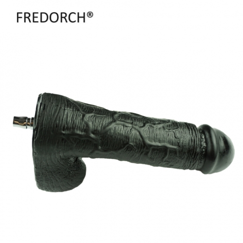 9.4'' Black Big and Massive Monstrous Dildo Attachment for Lessoanakie Premium Sex Machine,Large Size for Experienced Guy