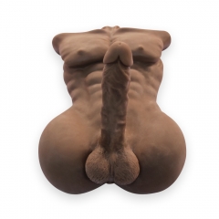 Muñeca de sexo Fredorch negra masculina llena de silicona