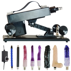 FREDORCH Automatic Sex Machine Multispeed Adjustable Thrusting With 6 Attachments Dildo Masturbator Adult Toy