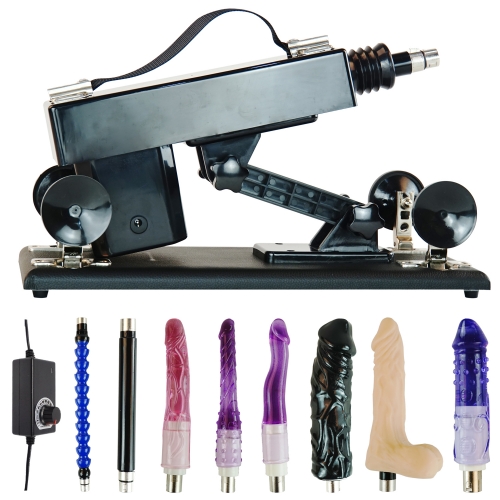 FREDORCH Automatische Sex Machine Multispeed Einstellbare Schub Mit 6 Anhängen Dildo Masturbator Adult Toy