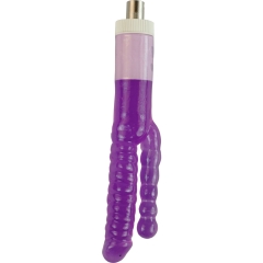 Accessoire double machine à sexe pour dong et gode, attachement, stimulateur anal et vaginal de 23 cm de long et 2 à 3 cm de large