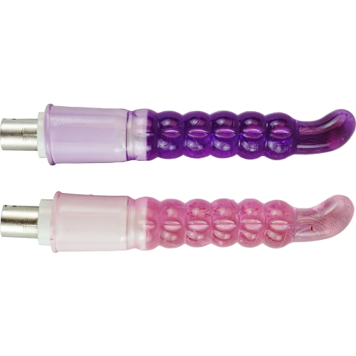 Sonda anal de 17 cm de largo y 2,5 cm de ancho, accesorio anal y accesorio para Sex Machine, rosa, púrpura C09