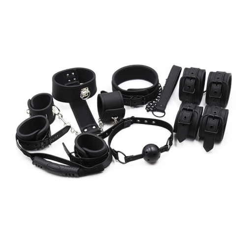 Restrições para o Sexo, 6 Pcs BDSM Brinquedos Conjuntos de Bondage de Couro Kits de Restrição Coisas de Sexo para Casais