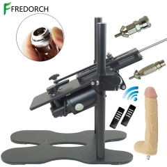 FREDORCH Edição Atualizada Grande Máquina de Sexo Controle Remoto Sem Fio Com Grande Vibrador Vac u Lock & 3XLR Connector