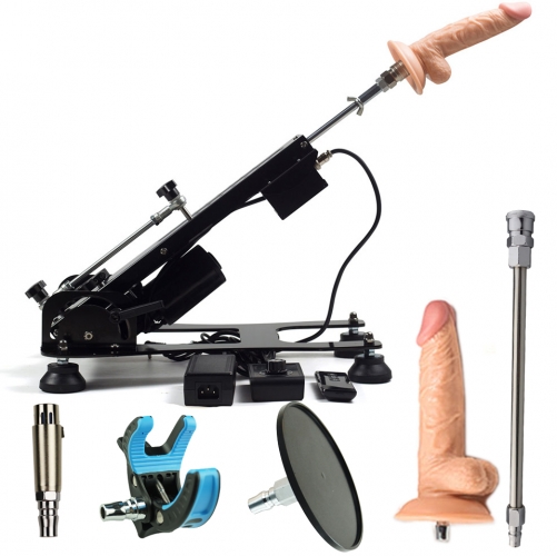 FREDORCH F18 Automatische Sexmaschine aus Metall Vac u Lock 30db 120W Sexmaschinen für Erwachsene Mit Dildo Verlängerungsrohr, Klemme, Saugnapf