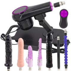 FREDORCH Dildo Sex Machine, Thrusting Dildo Gun Remote Control Love Machine For Women And Men, Dildo Machine With 3XLR Connector 7 Accessories