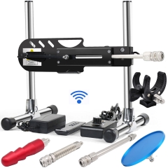 FREDORCH 80W DC DIY Telescopic Reciprocating Linear Actuator Turbine Motor Adjustable 30-90mm Stroke Remote or Dual Control with Spring extension tub