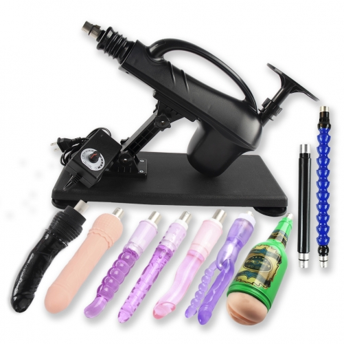 FREDORCH Automatic Thrust Sex Machine, 450 Strokes/Min, Hands-Free Adult Sex Toy with 3 XLR Ports, Multi-Speed, Various Accessories, 9 Different Exper
