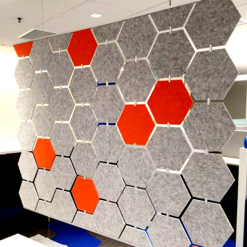 Engrave geometrical polyester fiber acoustic wall panel,3D Acoustic Panels