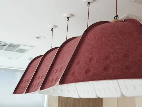 China factory triple bell acoustic ceiling lighting lamp shade