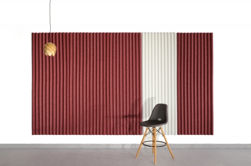 China factory 3D Embossed Pet acoustic wall cladding panels