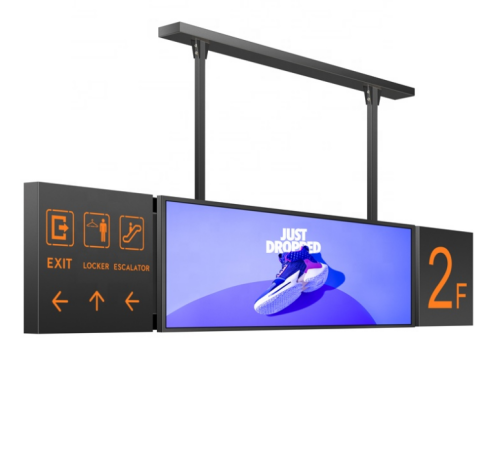29 Inch Dual Sided Floor Guidance LCD Digital Display