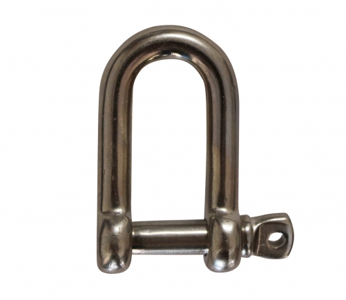 STAINLESS STEEL EUROPEAN TYPE LARGE DEE SHACKLE, AISI304 OR AISI316