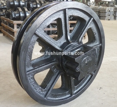 Front Idler Rollers Undercarriage Parts For Fushun QUY80 Crawler Crane