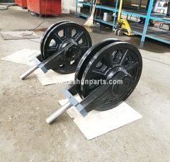 Front Idler Rollers Undercarriage Parts For Fushun QUY80 Crawler Crane