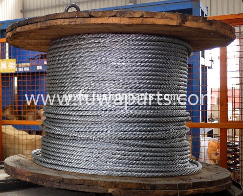 Crane Derricking Wire Rope 6*29FI+IWR-20mm-1960 Suitable For FUWA Crane QUY80